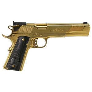 Iver Johnson Eagle Xl 1911 45acp 6" 8rd Pistol | 24k Gold Plated