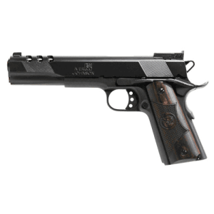 Iver Johnson Eagle Xl 1911 Ported 45 Acp 6" 8rd Pistol - Black / Wood Grips