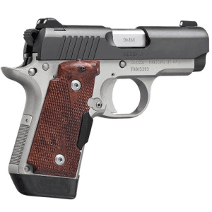 Kimber Micro 9 1911 9mm 3.2" 7rd Pistol W/ Crimson Trace Laser Grips - Two-Tone / Rosewood