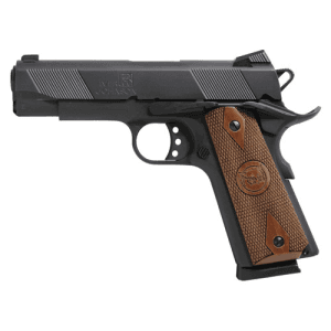 Iver Johnson 1911a1 Hawk 45 Acp 4.25" 8rd Pistol - Black / Wood Grips