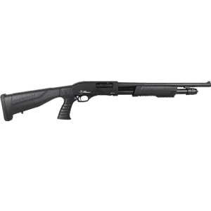 Iver Johnson Pas12 Turkey 12 Gauge 3" 24" 4rd Pump Shotgun W/ Pistol Grip - Black