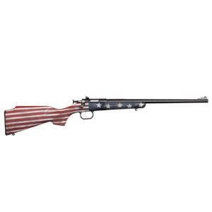 Keystone Old Glory 22 Lr Single Bolt Action Rifle - Old Glory Cerokote / Blued