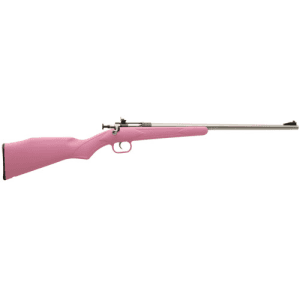 Keystone Crickett 22lr 16.125" Single Shot Bolt Rifle - Stainless / Pink