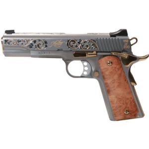 Kimber Silver Deluxe "1 Of 200" 1911 45 Acp 5" 7rd - Silver & Gold W/ Maple Burl Grips