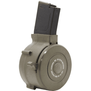 Iver Johnson Ar15 .223/5.56 50rd Drug Mag Poly - Od Green