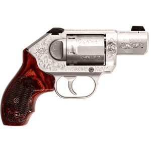 Kimber K6c Classic Engraved 357 Mag 2" 6rd Revolver - Stainless W/ Rosewood Grips