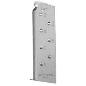 Chip-Mccormick Chip Mccormick Shooting Star M1911 Magazine W Pad .45 Acp Stainless Steel 8/Rd