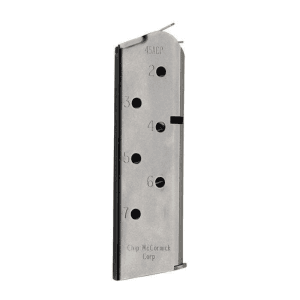 Chip-Mccormick Chip Mccormick Shooting Star Officer's 1911 Handgun Magazine .45 Acp Stainless Steel 7/Rd