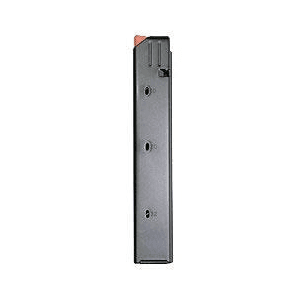 ASC AR Family Rifle Magazine Orange Follower Black Stainless Steel 9mm Luger 20/rd