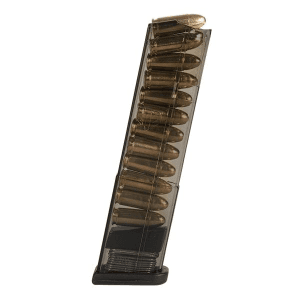 Elite-Tactical-Systems Elite Tactical Systems Carbon Smoke Handgun Magazine For Glock 43 9mm Luger 12/Rd