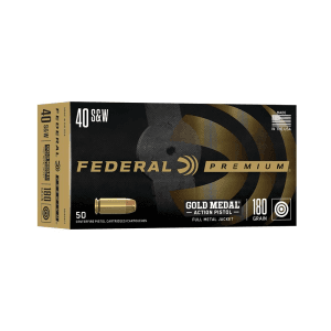 Federal Gold Medal Action Pistol .40 S&w 180gr Fmj 950 Fps 50/Ct