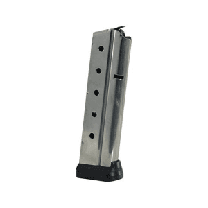 Colt 1911 Gov't/Commander Handgun Magazine Stainless With Base Pad 9mm Luger 10/Rd