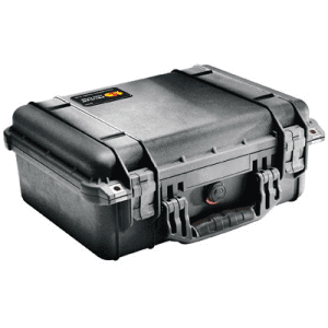 Pelican 1450000110 Protector Case Black Polypropylene Holds Handgun