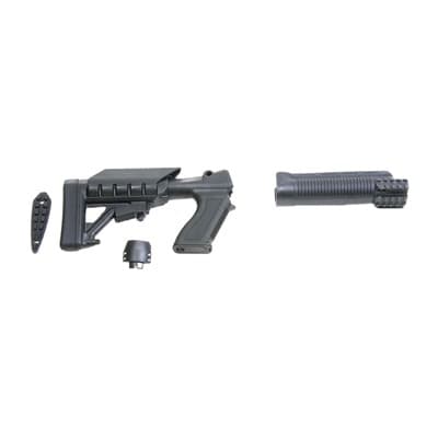 Pro Mag Archangel 870 Tactical Shotgun Stocks - 20g Tactical Shotgun Stock System W/Shell Carrier Poly Blk