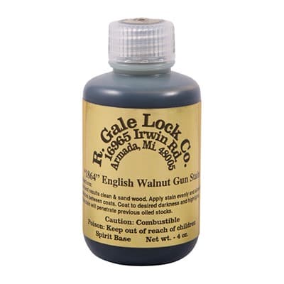 R. Gale Lock Co. Gun Stock Stain - 1864 English Walnut Stain, 4 Oz.