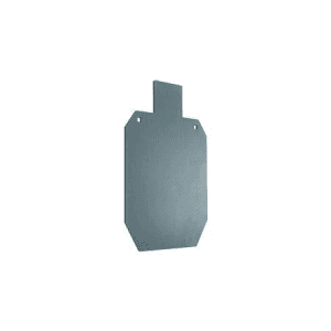 Champion Center Mass Pistol/Rifle Gray AR500 Steel 66 Percent IPSC Silhouette 0.38 Inch Thick Hanging