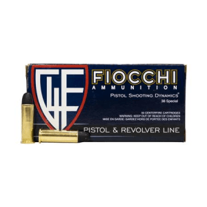 Fiocchi 38 Special 158 gr Lead Round Nose Pistol Shooting Dynamics 50/Box