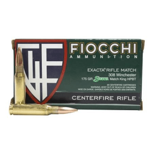 Fiocchi 308 Win 175 gr HPBT Sierra Match King Exacta Rifle Match 20/Box
