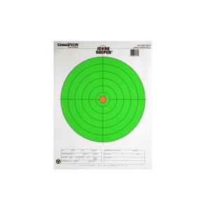 Champion 100 Yard Rifle Large Green Bull Score Keeper (100 Pack)