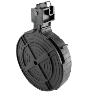 Ati German Sports Rotary Rifle Magazine Drum Ruger 10/22 .22 Lr Black Polymer 110/Rd