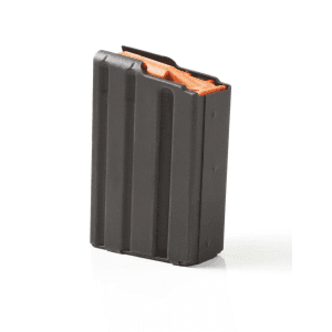 Asc Ar Family Rifle Magazine Orange Follower .223 Remington Black Stainless Steel 10/Rd