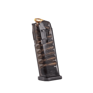 Elite-Tactical-Systems Elite Tactical Systems Carbon Smoke Handgun Magazine For Glock 19 9mm Luger 15/Rd