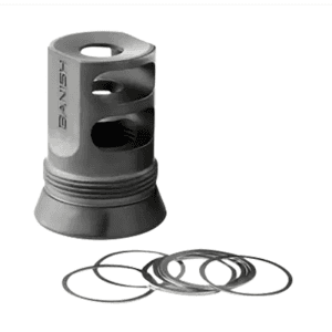 Banish-Suppressors Banish 4673 30-Gold/46 Muzzle Brake 5/8x24 Black