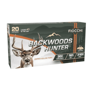 Fiocchi Backwoods Hunter Rifle Hunter .300 Win Mag 165gr CHP 3100 fps 20/ct