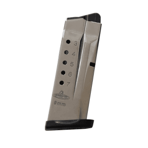 Check-Mate-Industries Check-Mate S&w Shield Compatible Handgun Magazine Stainless Steel 9mm Luger 7/Rd