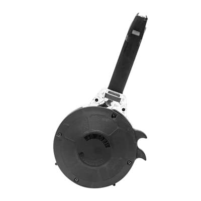 50rd Drum Magazine 40 S&W For GlockA(R) 22/23 - 50rd Drum Magazine 40 S&W Black Polymer