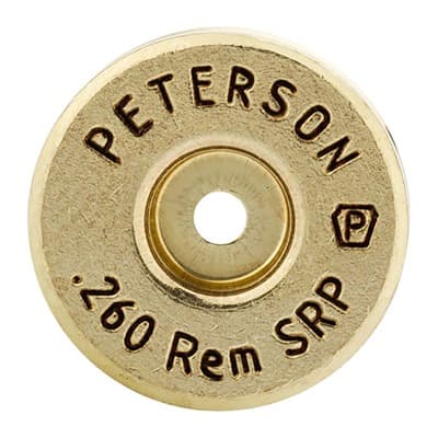 Peterson Cartridge Peterson Brass 260 Remington 500bx